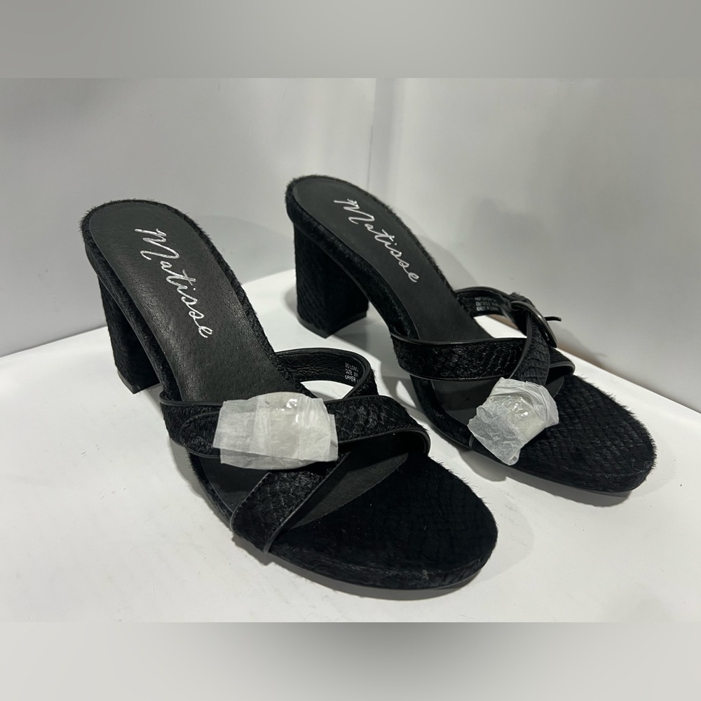 Matisse Black Women's Heeled Sandals